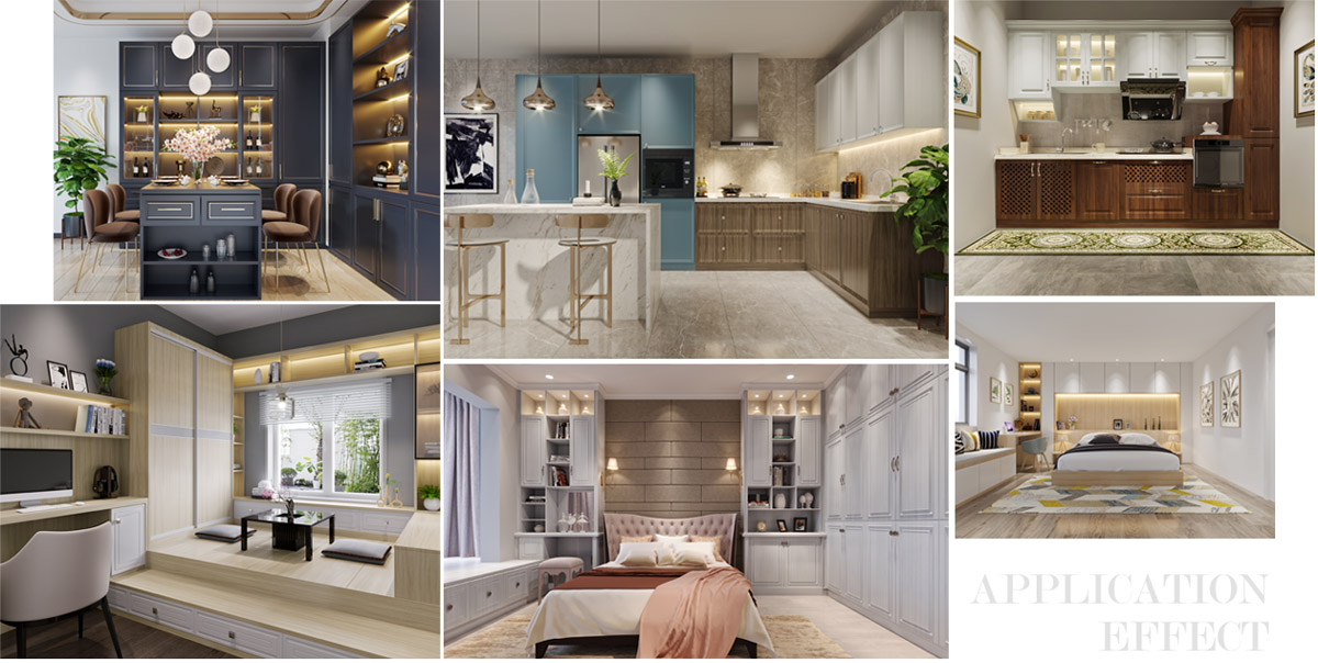 天才山生态板家具成效图