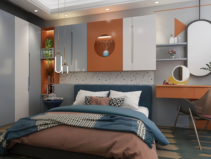 北欧风格卧室设计成效图