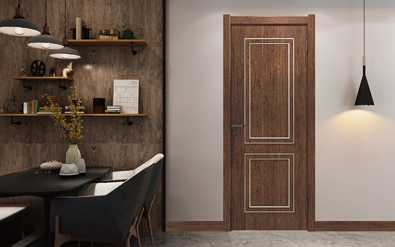 免漆木门JZ001A成效图